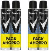 4x 200 ml Rexona Desodorante Aerosol Antitranspirante Cobalt Dry