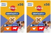 112x Barritas Pedigree Dentastix Snack Dental para Perros Pequeños