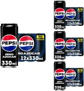 48 latas Pepsi Zero 330ml