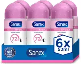 6x50ml Sanex Dermo+ Invisible Desodorante Antitranspirante Roll-On 6x50ml Sanex Dermo+ Invisible Desodorante Antitranspirante Roll-On