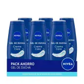 6x650ml NIVEA Creme Care Gel de Ducha