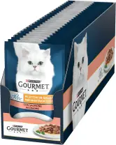 26 bolsitas de Gourmet Perle Filetini gatos adultos