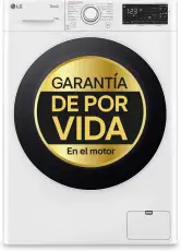 Lavadora inteligente LG carga frontal 1400RPM 10kg