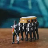 Figura de acción de los enterradores de Ghana