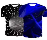 Camiseta con estampado gráfico 3D