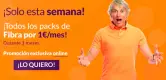 Packs de Fibra Adamo 1€/mes durante 3 Meses