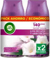 Pack 2 Air Wick Lirio de Luna y Satén de Seda