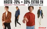 Hasta 70% de dto. + 20X EXTRA en abrigos y pantalones Springfield