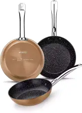 Set de 3 Sartenes Monix Copper