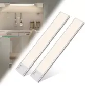 2x Luz de armario con sensor de movimiento de 23cm 2x Luz de armario con sensor de movimiento de 23cm