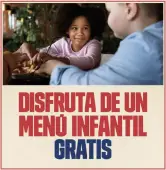Menú infantil GRATIS por ser Fosteriano
