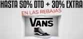 Hasta 50% de dto. + 30% EXTRA en las rebajas de Vans