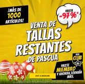 Mega liquidación de Pacua con hasta el 97% en ropa y complementos Deporte Outlet 