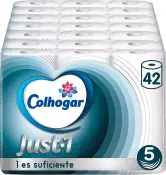 42 Rollos Papel Higiénico Extra Absorbente Colhogar Just 1