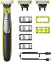 Barbero, afeitadora y recortadora Philips OneBlade 360 + Accesorios