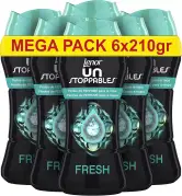 6x 210gr perlas de Perfume Lenor UNstoppable