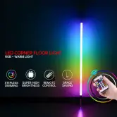 Lámpara de pie LED RGBIC 103cm