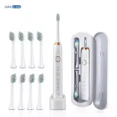 Cepillo de dientes Sarmocare S100 + 8 cabezales + Funda + Cargador