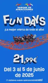[FUN DAYS] Entradas CHOLLO al Parque de Atracciones de Madrid