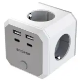 Enchufe de Pared 8 en 1 BlitzWolf + 2xUSB-A + 2xUSB-C