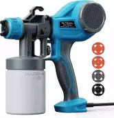 Pistola de Pintura eléctrica HVLP + 4 Boquillas y 3 Patrones Tilswall