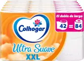 42 Rollos Papel Higiénico Colhogar Doble Ultra Suave XXL