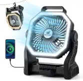 Ventilador de Camping y Escritorio + LED 20.000mAh Ventilador de Camping y Escritorio + LED 20.000mAh