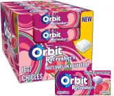  16 x7ud. Chicles sin azúcar sabor sandía y frambuesa Orbit Refreshers