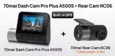 Dashcam 70mai Pro Plus A500S + Rear Cam 1080p