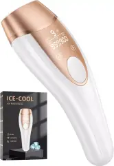 Depiladora Laser Indolora con Función de Refrigeración, Luz Pulsada 9 Niveles de Energía 21J Depiladora Laser Indolora con Función de Refrigeración, Luz Pulsada 9 Niveles de Energía 21J