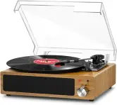Tocadiscos Vintage de Vinilo con Bluetooth