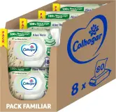 8x 80 Toallitas húmedas desechables Colhogar Aloe