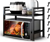 Mueble organizador expandible para microondas Mueble organizador expandible para microondas