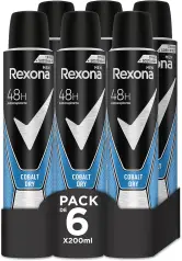 6x200ml Desodorante Rexona Cobalt Dry