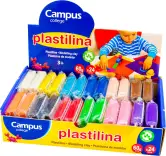 Caja 24 unid Plastilina Pequeña 60GR Campus