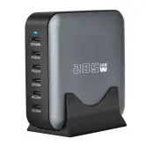 Estación de carga 6 puertos USB-C 285W GaN Estación de carga 6 puertos USB-C 285W GaN