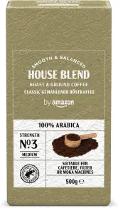 500g Café Tostado Molido Clásico 100% Arábica by Amazon