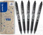 5x Bolígrafo Retráctil Borrable Pilot Frixion Ball