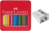 Juego 17 Lápices de Colores con Sacapuntas Faber-Castell