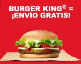 Envio GRATIS de Burger King con Just Eat