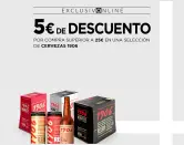 5€ de Dto. por 25€ compras en Cerveza 1906 5€ de Dto. por 25€ compras en Cerveza 1906