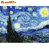 Cuadro de cielo estrellado de Van Gogh 