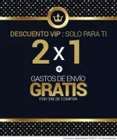 Descuento VIP: 2X1 en TODO MagicOutlet