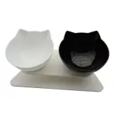Cuenco doble para alimentos de gato