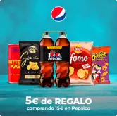 5€ de Dto. para compras de +15€ en productos Pepsico