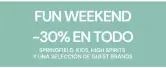 Cupón de 30% de Dto. en Todo Springfield (Fin de Semana)