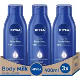 3x 400ml Nivea Body milk