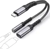 Adaptador USB-C a Jack 3.5mm + USB-C Jsaux Adaptador USB-C a Jack 3.5mm + USB-C Jsaux