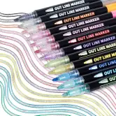 12 rotuladores doble punta metálicos 1mm 12 rotuladores doble punta metálicos 1mm