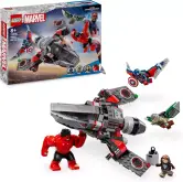 LEGO Marvel Batalla Entre el Capitán América y Hulk Rojo
